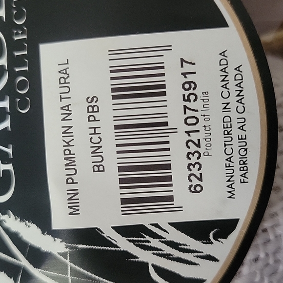 Mini Fall Pumpkins. Natural, White Burlap - Picture 7 of 7